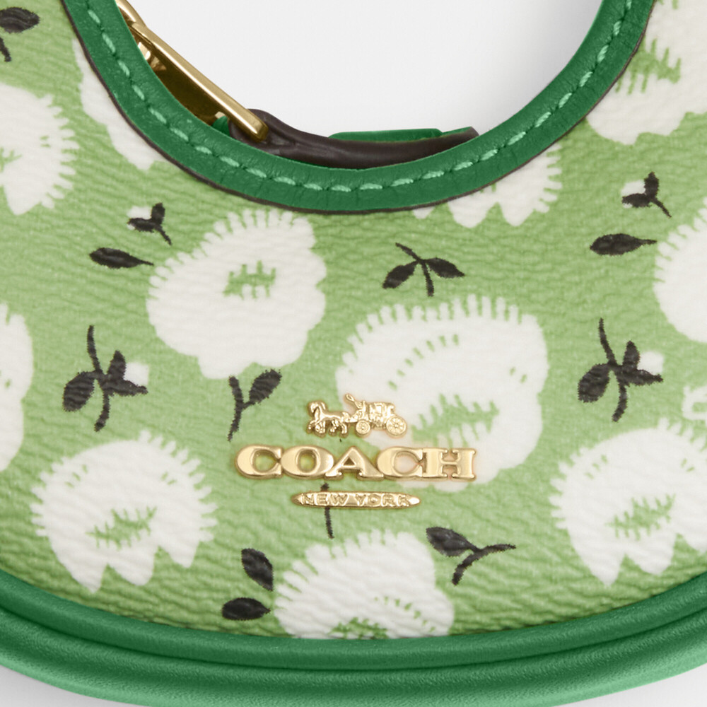 Coach Outlet Mini Carmen Bag Charm With Floral Print